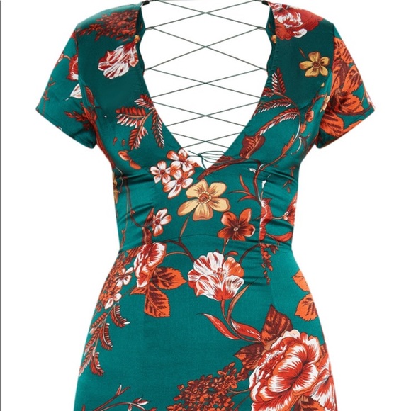 Gorgeous Floral Green Dress - Picture 5 of 5